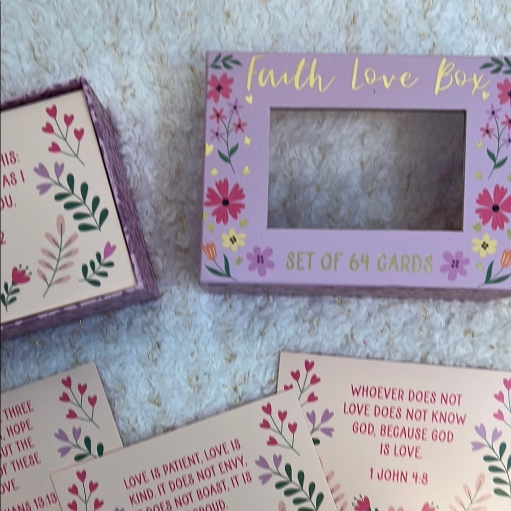 Bible verse‎ Set of 64 Cards size 5'x3.5' Faith Love Box - Picture 2 of 7